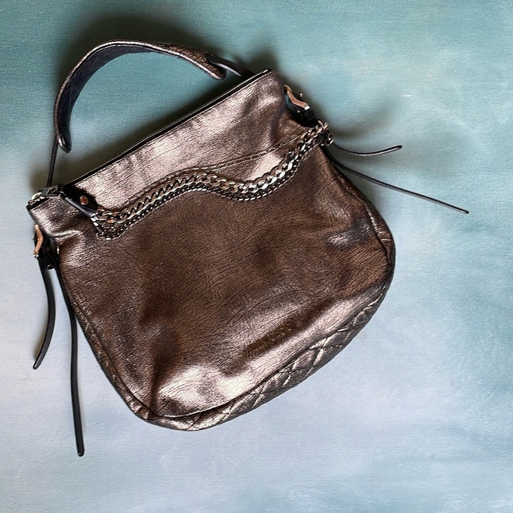 Authentic Jimmy Choo Blake Leather Shoulder Bag